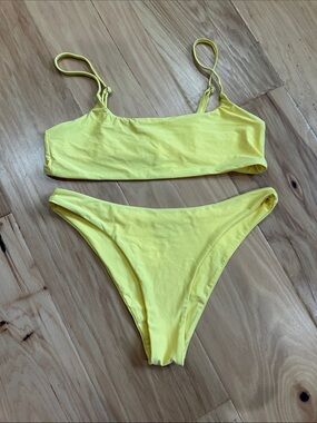 LENI SWIMS Yellow Women's Bikini Set